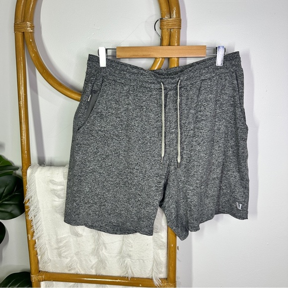 Mens Vuori Heather Grey Ponto Shorts sz L - Picture 3 of 5